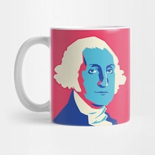 Pop Art Portrait of President George Washington // Presidents Day Mug